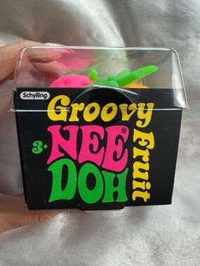 NeeDoh The Groovy Glob 2.5-Inch Small Stress Ball Pack of 3 Fruit
